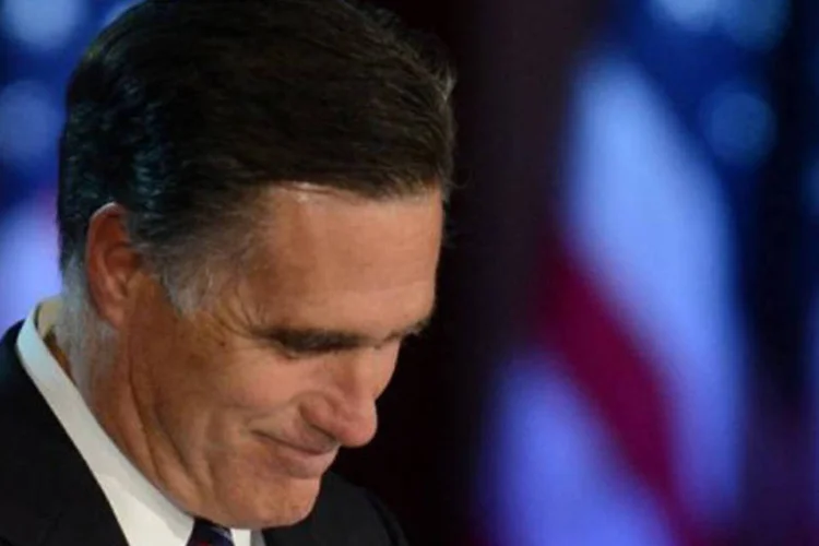 O republicano Mitt Romney: as reservas de votos de Mitt Romney concentraram-se entre os homens brancos com mais de 65 anos (©AFP / Don Emmert)