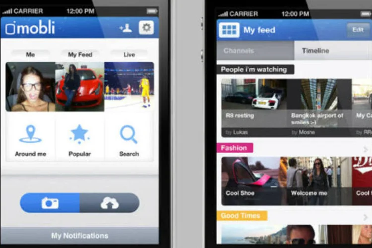 
	O Mobli &eacute; tecnicamente melhor, mas n&atilde;o tem a mesma popularidade do Instagram
 (Divulgação)