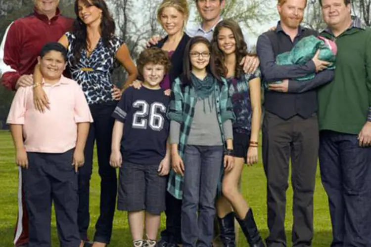 
	Modern Family: hoje, junto ao &ldquo;Big Bang Theory&rdquo;, da CBS, s&eacute;rie &eacute; considerada uma favorita para os eleitores do Emmy
 (Divulgação)