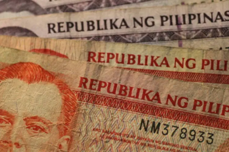Moeda das Filipinas: PIB avançou 6,5% no quarto trimestre ante mesmo período do ano anterior (Getty Images)