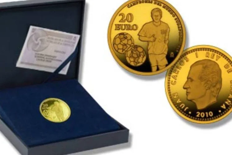 Moeda de 20 euros foi feita em ouro, e será vendida por 35 euros, aproximadamente R$ 150 (.)