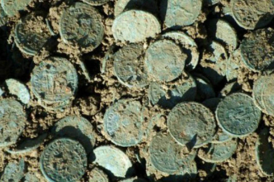 Tesouro em moedas romanas é encontrado na França