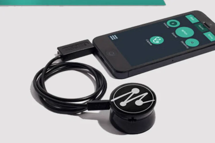 Mogees: aplicativo usa os dados enviados pelo sensor para alterar as propriedades acústicas do objeto, o que se traduz em uma variedade incrível de sons (Divulgação/Mogees)