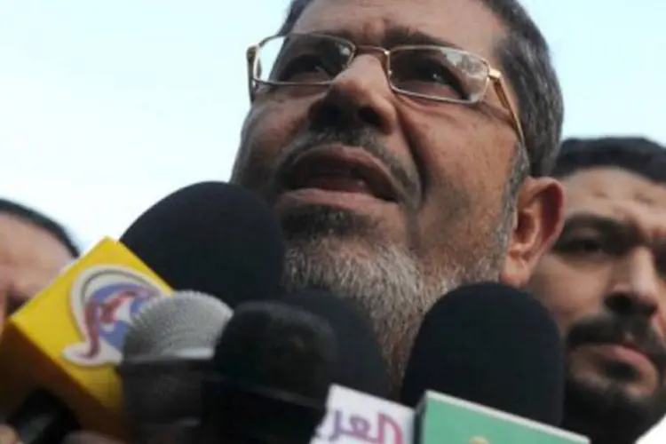 Mohamed Mursi: segundo o comunicado, o Mossad, agência de inteligência de Israel, estava tentando abortar o levante egípcio que derrubou o presidente Hosni Mubarak (©AFP/Arquivo / Mohammed Hossam)