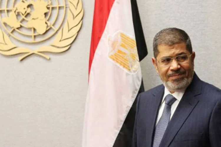 
	Mursi durante encontro com o secret&aacute;rio-geral da ONU: junto com&nbsp;Mursi&nbsp;est&atilde;o sendo processados outros 14 dirigentes da Irmandade Mu&ccedil;ulmana
 (©AFP/Getty Images / Spencer Platt)