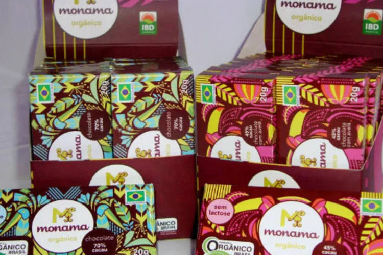 
	Chocolate org&acirc;nico da Monama: para 2013, a previs&atilde;o da empresa &eacute; lan&ccedil;ar uva passa, mel, castanha de caju e uma linha de baby food com papinha, suplementos e biscoitos
 (Divulgação/Facebook)