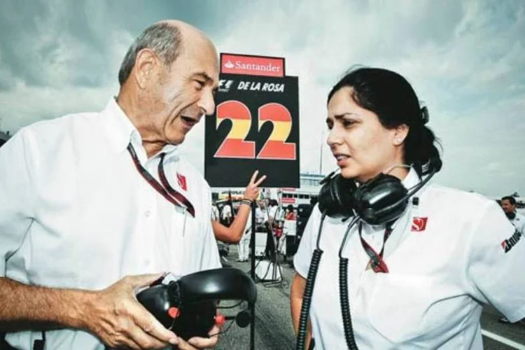Peter Sauber, o fundador da escuderia, e sua sucessora, Monisha Kaltenborn (Divulgação)