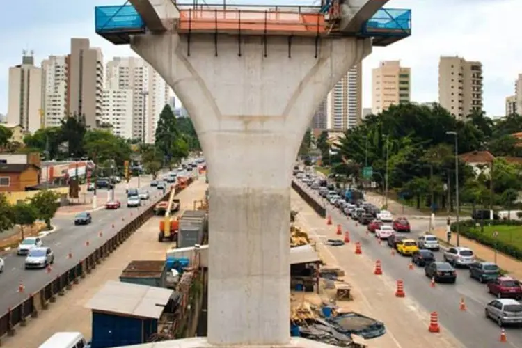 Monotrilho em São Paulo: Segundo o governador, João Doria (PSDB), as obras dessa linha serão retomadas imediatamente. (Germano Lüders/Exame)
