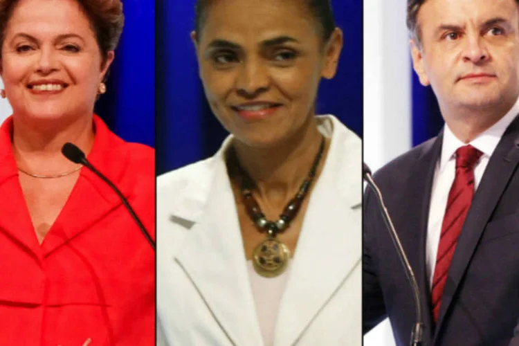 Dilma, Marina, Aécio (Montagem/EXAME.com)