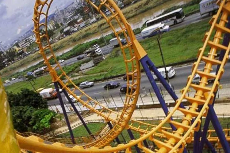 Montanha russa do Playcenter (VEJA)
