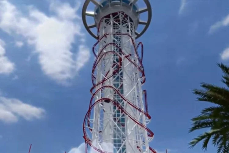 "Skycraper" será a montanha-russa mais alta do mundo, com 173 metros de altura (Reprodução / You Tube)