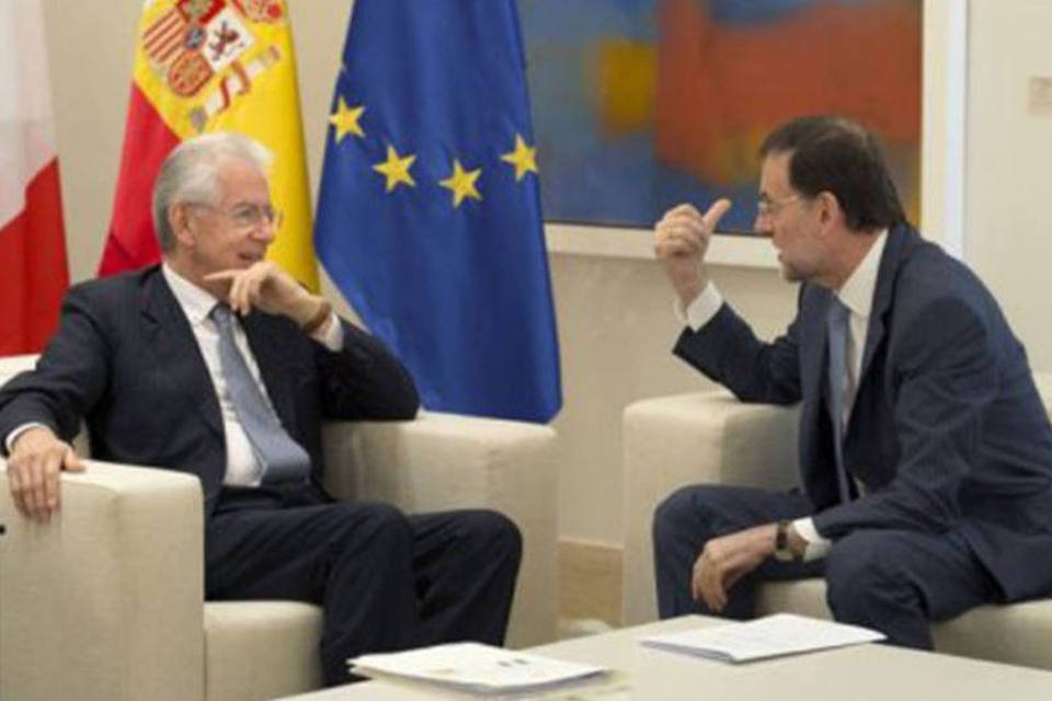 Rajoy e Monti se negam a falar de resgate e celebram BCE