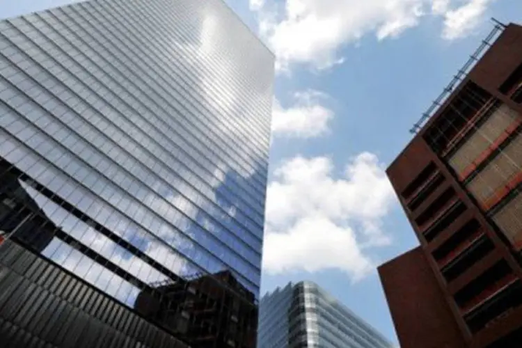 Sede da Moody's em Nova York: a agência cortou o rating do banco de Ba3 para B2 em 29 de março diante do fracasso em diversificar suas fontes de financiamento (Stan Honda/AFP)