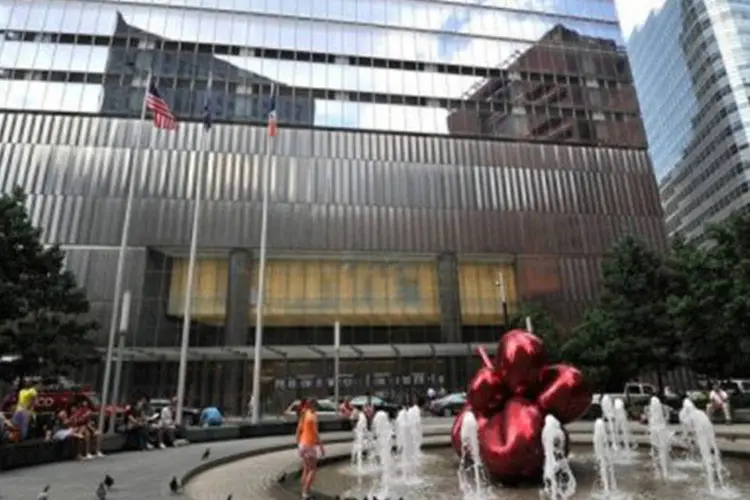 Sede da Moody's em Nova York: agência rebaixou 15 bancos de uma vez (Stan Honda/AFP)