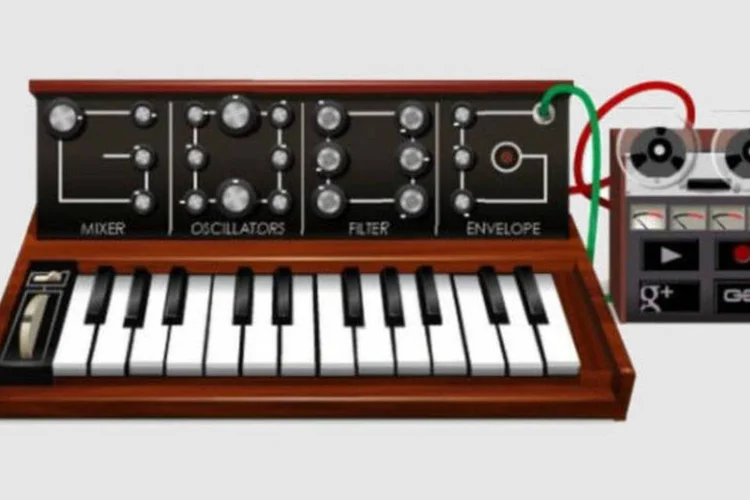 Figura exibe um teclado interativo, que permite ao usuário tocar suas teclas para criar sons (Reprodução)