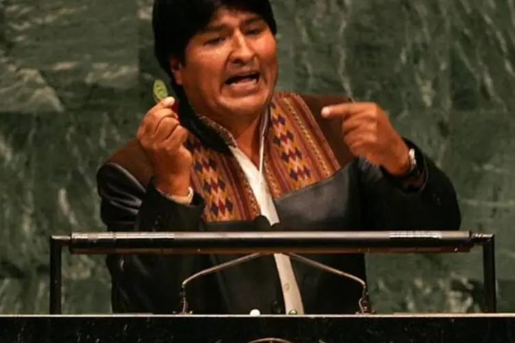 Evo Morales: o presidente afirmou que os próprios policiais que participam desse processo de linha oficialista estão mantendo o governo informado (Spencer Platt/Getty Images)