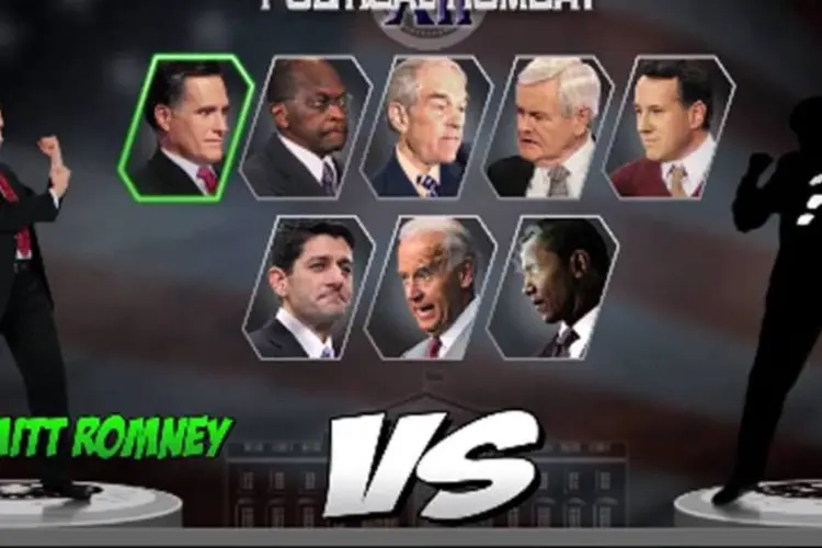 Mitt Romney enfrenta adversários em Mortal Kombat (Reprodução/YouTube)