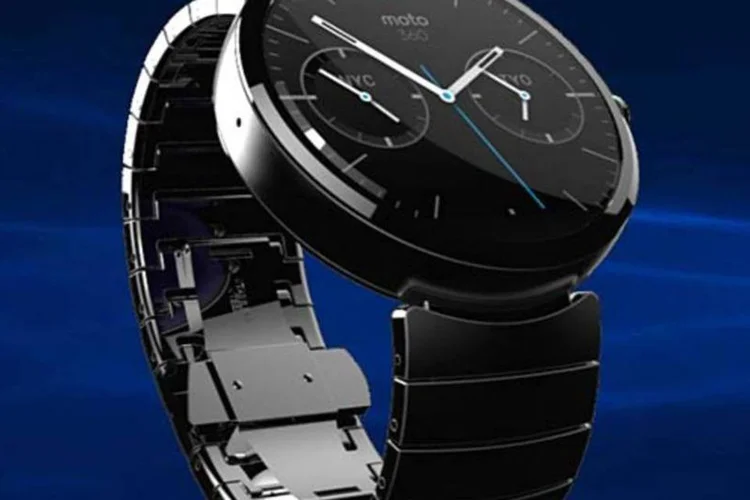 Moto 360: com mostrador redondo, o relógio da Apple pode ficar parecido com o da Motorola (Divulgação)