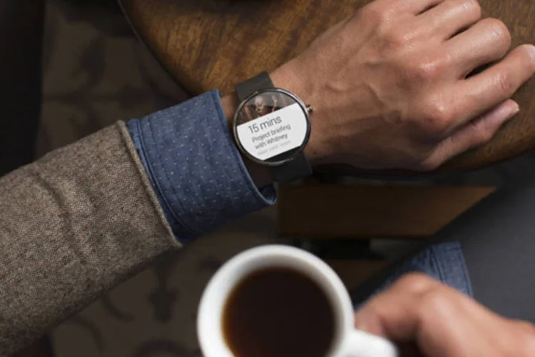 Moto 360, o relógio inteligente da Motorola (Divulgação/Motorola)