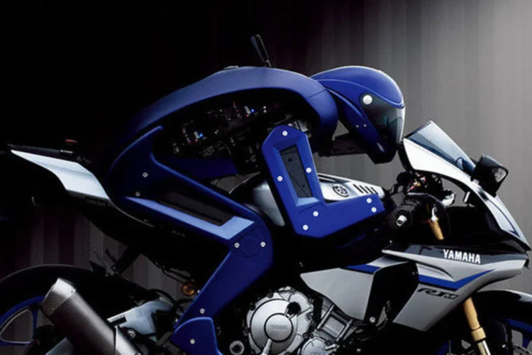 
	Rob&ocirc; da Yamaha: o MotoBot &eacute; uma ferramenta de trabalho da empresa
 (Divulgação/Yamaha)