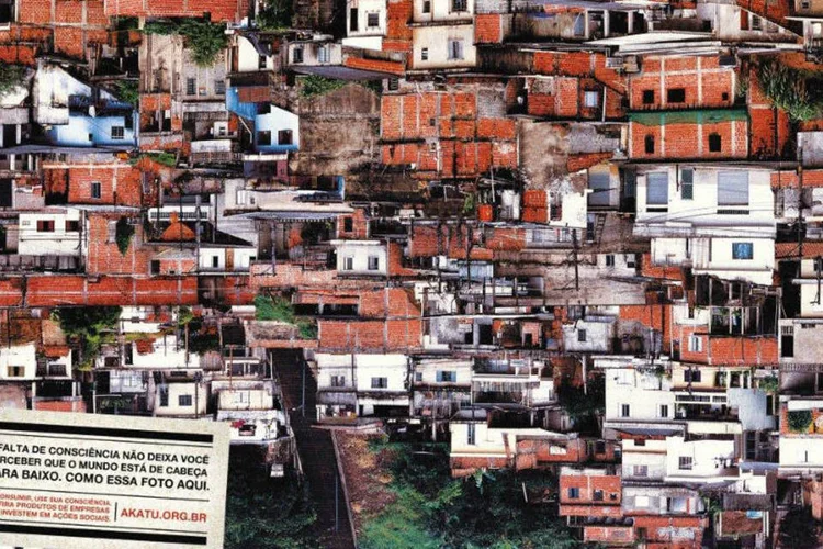 "Movimento Cuide": usando foto de comunidade, campanha faz crítica ao consumismo (Divulgação)
