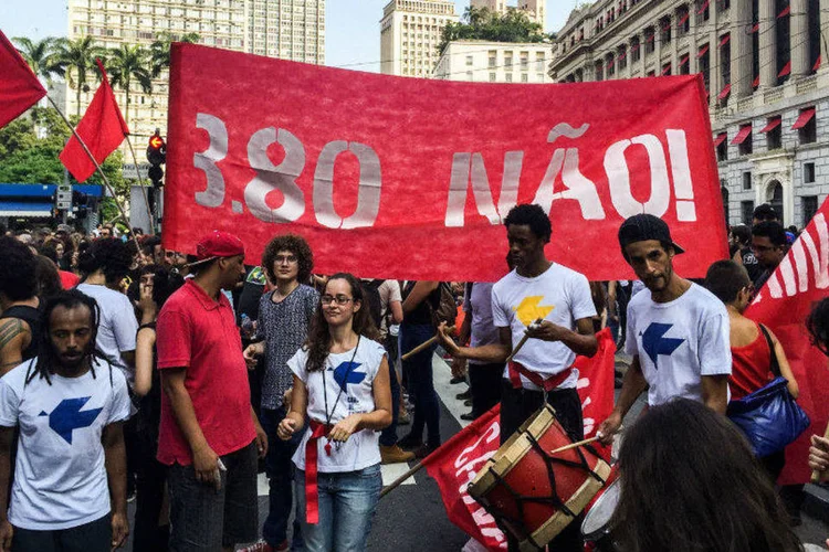 
	Ato do MPL: a concentra&ccedil;&atilde;o ser&aacute; &agrave;s 17 horas entre as Avenidas Brigadeiro Faria Lima e Rebou&ccedil;as e se dividir&aacute; em dois atos
 (Paulo Pinto/Fotos Públicas)
