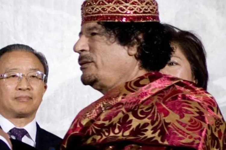 Muammar Kadafi: protestos seguem na Líbia (Divulgação/Casa Branca)
