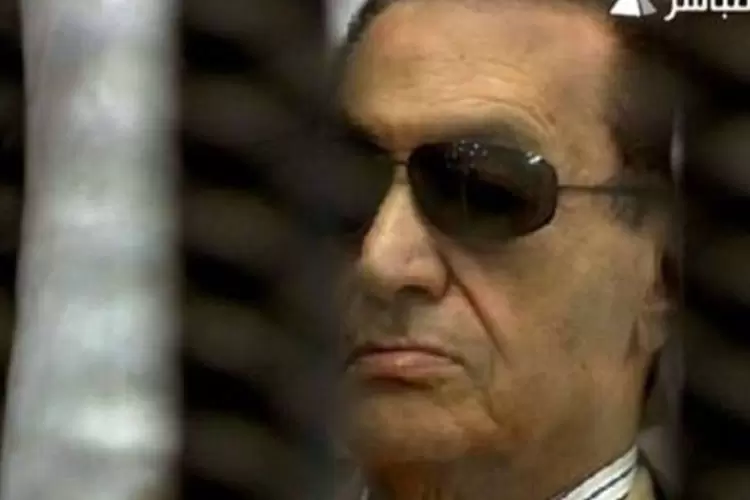 
	Hosni Mubarak: ex-l&iacute;der do Egito&nbsp;foi deposto em 2011 por uma revolta popular
 (Egyptian TV/AFP)