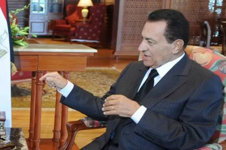 O presidente egípcio Hosni Mubarak: internet se tornou um meio de oposição ao regime (Getty Images)