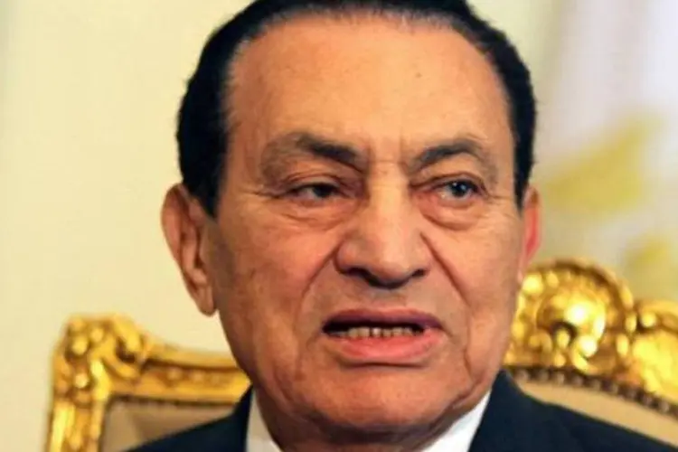 Hosni Mubarak, ex-presidente do Egito: partido será dissolvido (Khaled Desouki/AFP)