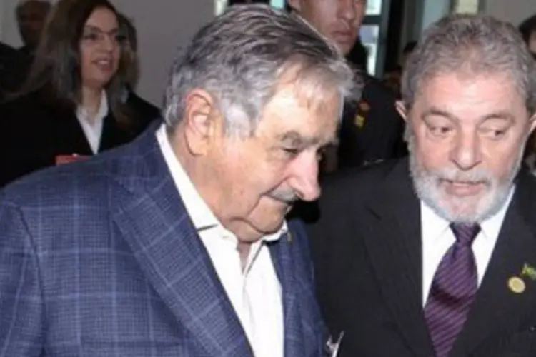 Presidente do Uruguai, José Mujica, se reunirá com Lula para discutir projetos comuns em Santana do Livramento, na fronteira entre Brasi le Uruguai (HO/AFP)