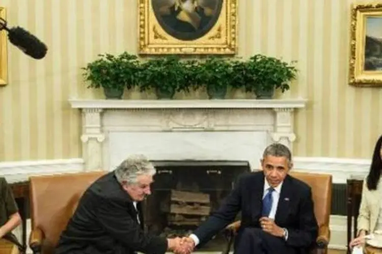 Mujica e Obama: presidente uruguaio não revelou reação de Obama a seu pedido (AFP)