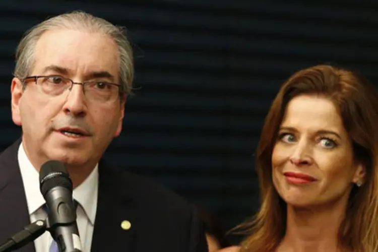 
	Eduardo Cunha e sua esposa: a den&uacute;ncia contra Cl&aacute;udia Cruz foi aceita pelo juiz federal S&eacute;rgio Moro
 (Dida Sampaio/Estadão Conteúdo)
