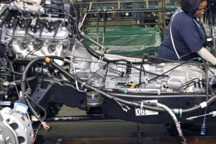 Linha de montagem da GM: várias fábricas podem ficar paradas por causa do Japão (Getty Images)
