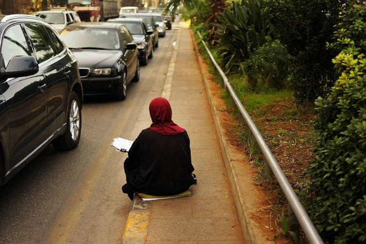 Mulher síria em Beirute: investigação da Human Rights Watch revelou dezenas de mulheres sírias escravas sexuais no Líbano (Spencer Platt / Getty Images)