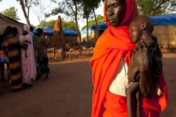 
	Refugiada do Sud&atilde;o do Sul: a ONU enviar&aacute; um destacamento de capacetes azuis para proteger os cidad&atilde;os, segundo coordenado da organiza&ccedil;&atilde;o
 (Getty Images)
