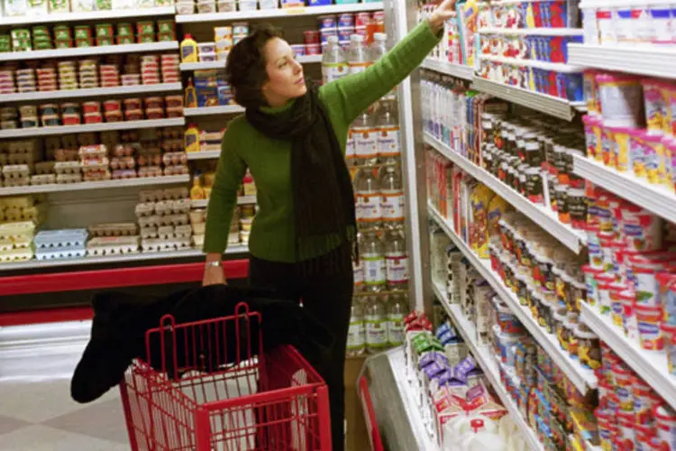 Supermercado: apenas dois dos grupos do IPC-S tiveram desaceleração dos preços (Getty Images)
