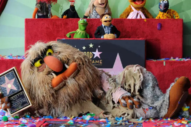 A estrela dos "Muppets", inaugurada na Calçada da Fama, em Hollywood
 (Frederic J. Brown/AFP)