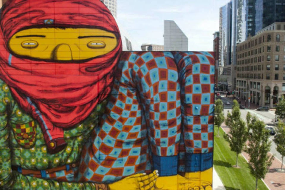 Grafite de Os Gêmeos é chamado de 'terrorista' nos EUA
