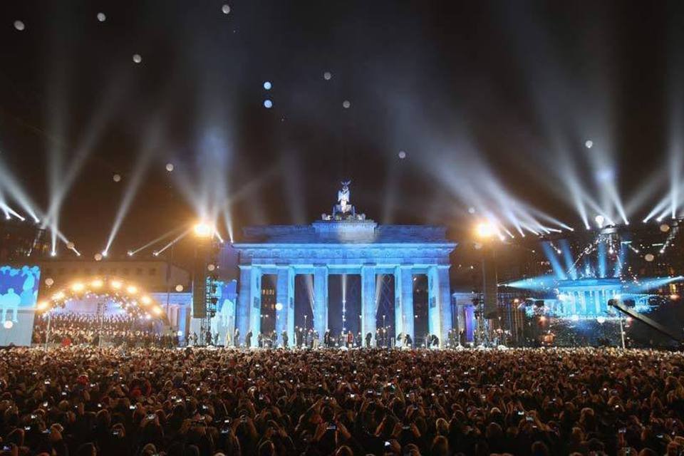A festa dos 25 anos da queda do Muro de Berlim