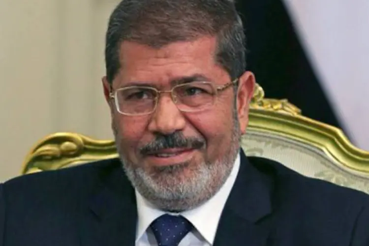 
	O presidente eg&iacute;pcio Mohamed Mursi no Cairo: econ&ocirc;mica e politicamente, o Egito &eacute; uma refer&ecirc;ncia para a &Aacute;frica e os pa&iacute;ses mu&ccedil;ulmanos
 (Mark Wilson/AFP)