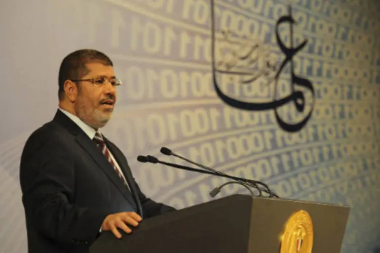 
	Mouhamed Mursi: presidente eg&iacute;pcio conseguiu escapar de v&aacute;rias pris&otilde;es durante a revolta popular de 2011
 (REUTERS/Egyptian Presidency)