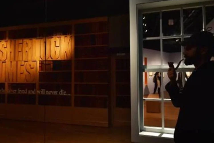 Mostra do Museu de Londres dedicada a Sherlock Holmes, "que não viveu, mas nunca morrerá" (BEN STANSALL/AFP)