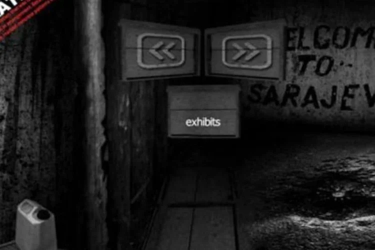 O 'Museu virtual" de Sarajevo: 10 mil pessoas morreram durante os confrontos (Ho/AFP)