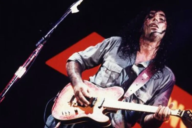 O Sepultura ofuscou o show do roqueiro Lobão, no Rock in Rio de 91 (Ricardo Siqueira/Bizz)