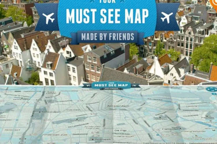 
	Mapa personalizado: basta escolher um dos destinos destinos dispon&iacute;veis (entre aqueles onde a KLM opera, &eacute; claro), dar um nome ao seu mapa e come&ccedil;ar a brincadeira
 (Reprodução)