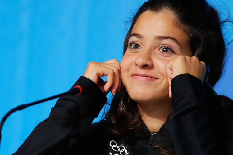 
	Yusra Mardini: &ldquo;Os atletas Ol&iacute;mpicos de refugiados est&atilde;o inspirando o mundo com suas incr&iacute;veis hist&oacute;rias de perseveran&ccedil;a e coragem&quot;
 (Robertson/Getty Images)