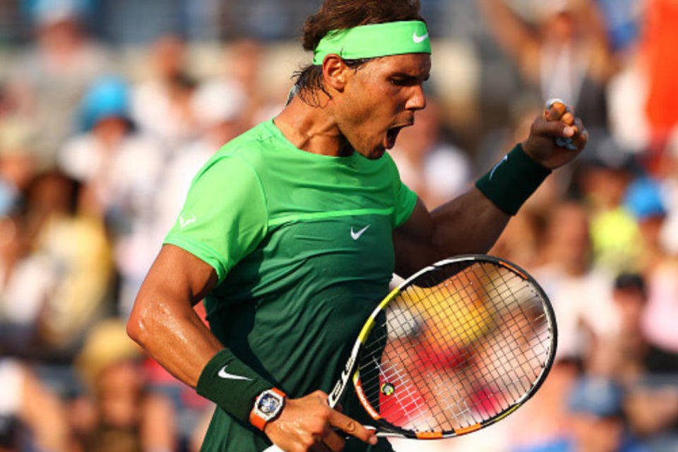 
	O rel&oacute;gio &eacute; o prot&oacute;tipo usado por Rafael Nadal durante os troneios French e US Open
 (Clive Brunskill/Getty Images)