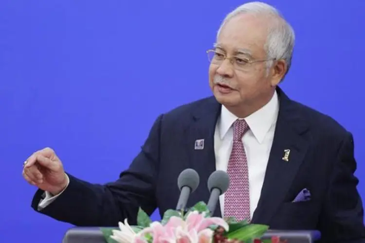 Najib Razak: "Eu aceito a decisão e vou permanecer com minha família no país", disse (Jason Lee/Reuters/Reuters)