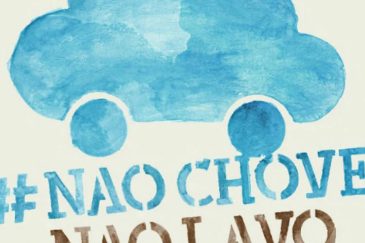 #NaoChoveNaoLavo: lavar um carro consome, em média, 500 litros de água (Divulgação)